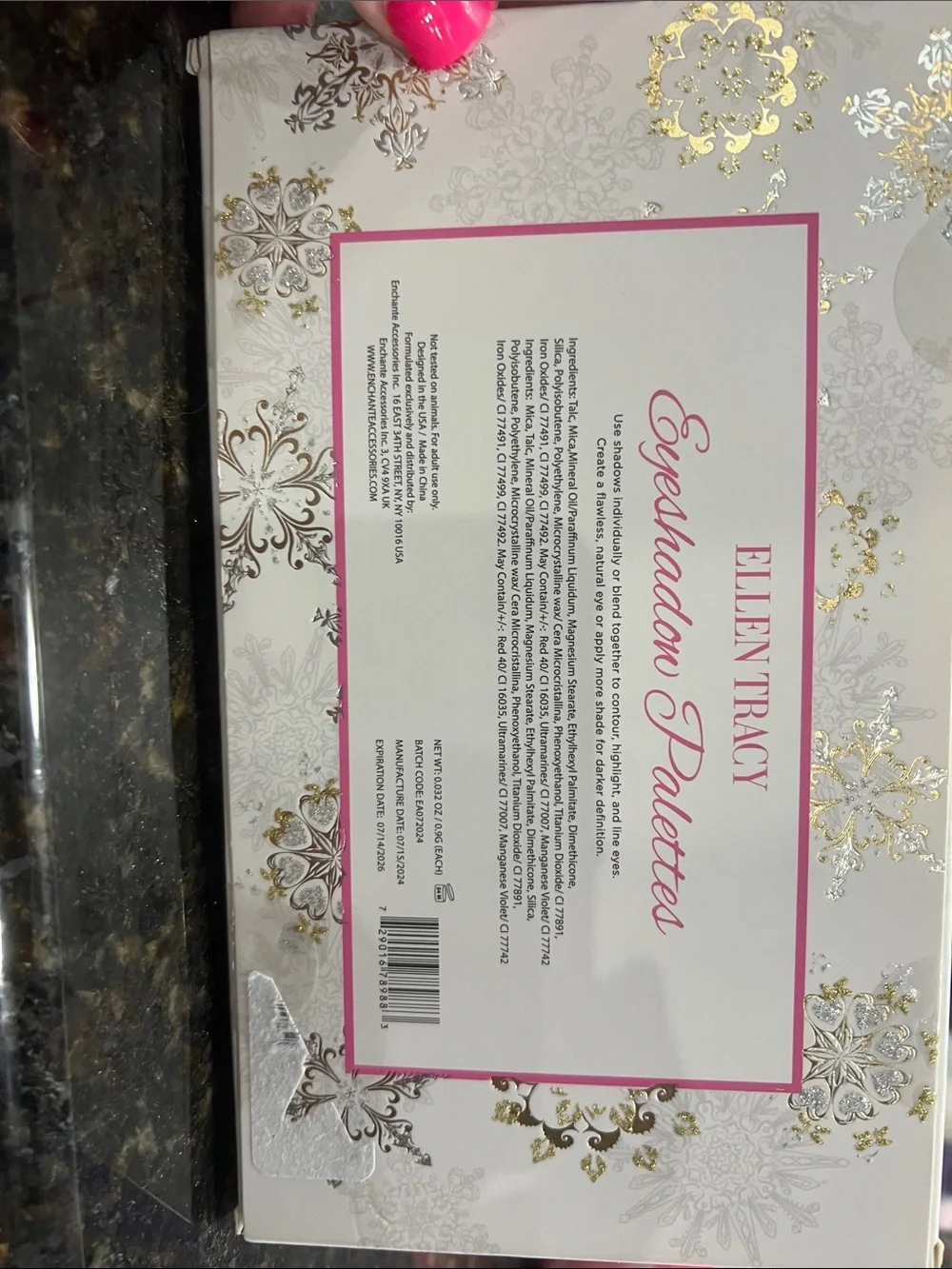 Ellen Tracy Pink & Neutral 18-Color Eyeshadow Duo Palette